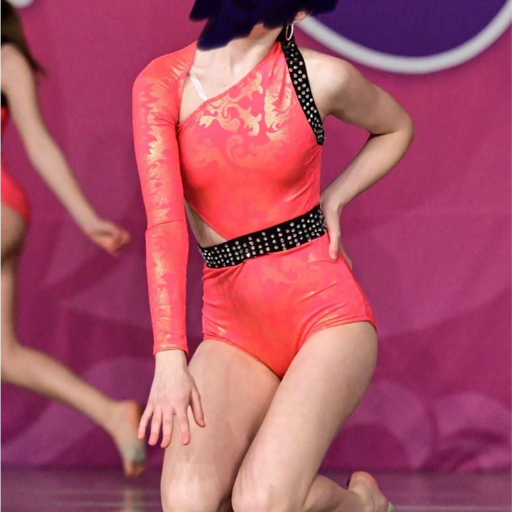 Vibrant One-Shoulder Dance Leotard by 10 th House